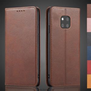 Étui en cuir à attraction magnétique pour Huawei Ascend Mate 20 Pro, étui à rabat de 6.39 pouces,