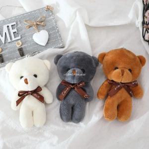 Petit ours en peluche, mini ours, beurre, sac porte-cl&eacute;s, pendentif, d&eacute;coration de f&ecirc;te de mariage,