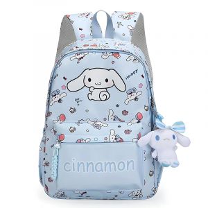 Ensemble de sacs &agrave; dos s&eacute;rie Cinnamoroll, cartable d'anime de dessin anim&eacute;, sac &agrave; dos d&eacute;contract&eacute; de