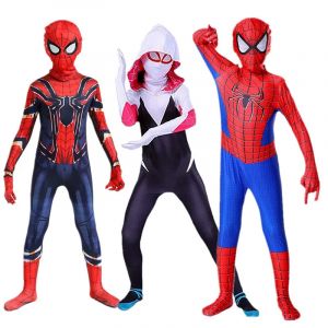 MINISO Spiderman garçons Costume super-héros combinaison Miles Morales Gwen Cosplay Zentai body