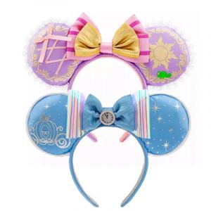 Disney Mickey Mouse oreilles bandeau 2025 cendrillon raiponce princesse arc Minnie oreille chapeaux