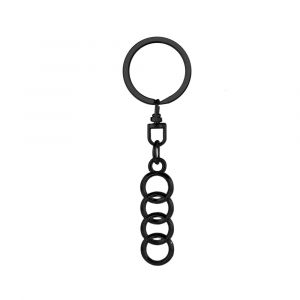 Porte-clés avec Logo de voiture en métal 3D, accessoires pour Audi S Line S3 RS4 A4 B5 B6 A3 8P 8V