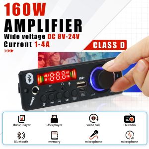 160W amplificateur Bluetooth MP3 WMA APE carte décodeur 12V 80W mains libres voiture Audio