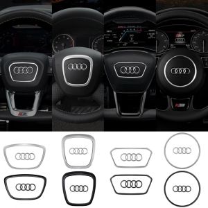 Couvercle de Logo central de volant de voiture, garniture pour AUDI A6L Q7 Q3 Q5 A7 A5 A3 A4L A8L A8