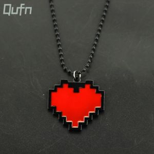 Colliers de mode jeu Undertale Papyrus Sans Frisk bravoure amour coeur collier pendentif lien chaîne