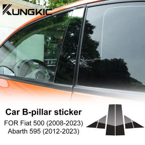 Garniture de poteau de pilier A B de colonne de porte de fen&ecirc;tre de voiture pour Fiat 500 08-23