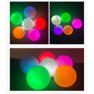 Balle de golf lumineuse LED, balle de golf flash, balle lumineuse longue durée, adaptée à la