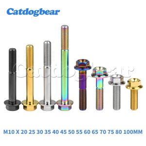 Catdogbear M10 X 20 25 30 35 40 45 50 55 60 65 70 75 80 100 mm Pas 1,25 mm Boulon à bride à tête
