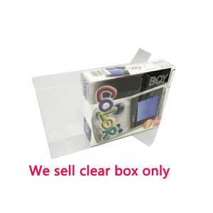 Couvercle de boîte en PET transparent pour GBC, pour console de jeu couleur game boy, boîte de