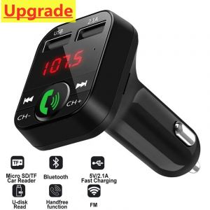 Transmetteur FM Bluetooth 5.0 pour voiture, adaptateur sans fil, récepteur audio micro, lecteur MP3