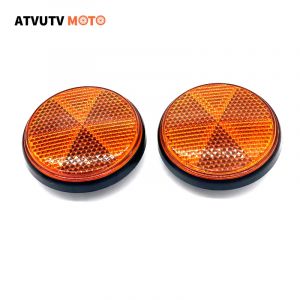 2 pièces M5 M6 fourche avant réflecteur circulaire universel voiture camions moto ATV vélos vélo
