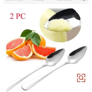 Cuillère à thé en acier inoxydable, cuillère à Dessert pour crème glacée au pamplemousse, cuillères