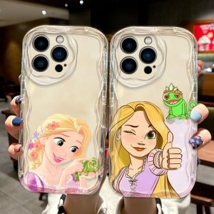 Coque de téléphone Disney raiponce, étui pour Apple iPhone 15 14 13 12 11 Pro X XR XS Max Plus 8 7
