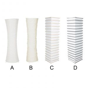 Abat-jour de lampadaire en papier de riz de Style japonais, couverture de lumière sur pied