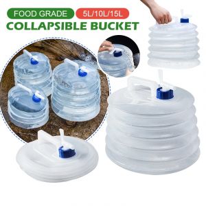 5L-15L bouteille pliable conteneur bouteille de stockage d'eau seau seau sac d'eau distributeur