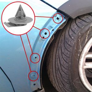 10x pour BMW Mini Cooper R50 R53 R56 R58 Clubman R55 Cabrio R52 R57 Roadster voiture extérieure