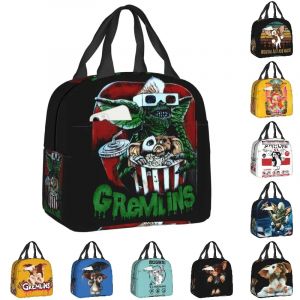 Sac &agrave; d&eacute;jeuner personnalis&eacute; Gizmo Mogwai Gremlins, glaci&egrave;re r&eacute;utilisable, bo&icirc;te &agrave; d&eacute;jeuner isol&eacute;e