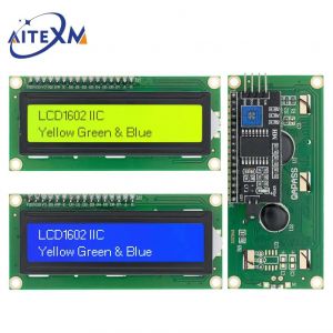 Module d'affichage LCD1602 I2C, écran bleu vert 5V PCF8574, adaptateur IIC pour Arduino