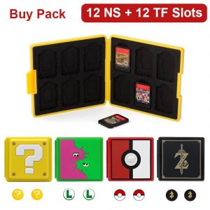 Étui rigide 12 en 1 pour cartes de jeu Switch OLED, boîte de rangement pour cartouches de jeu pour