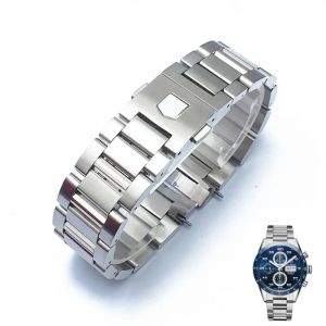 Bracelet de montre en acier inoxydable massif, pour Tag Heuer Calera série, accessoires de montre,