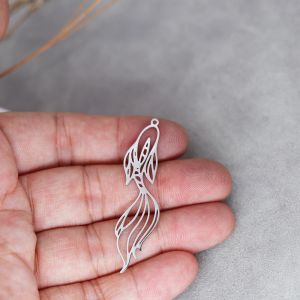 Lucky Koi Fish – boucles d'oreilles à pampilles, collier Vintage pour femmes, pendentif en acier