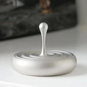 Gyroscope rotatif toupie magnétique en métal goutte d'eau doigt main Spinner bureau Fidget jouets