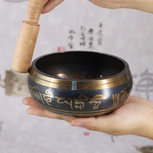Bol de chant tibétain du népal, bouddhiste de l'himalaya, Yoga, méditation, bol de chant tibétain,