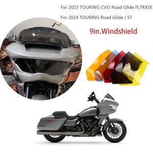 Nouveau pare-brise de moto 9 ", déflecteur de vent TOURING CVO 121 117 Road Glide ST FLTRXSE pour