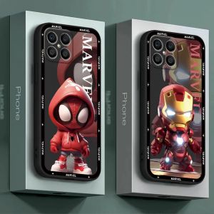 Marvel Iron Man Spiderman Coque de t&eacute;l&eacute;phone pour Honor X6 X6a X7 Magic5 Lite 8X 90 Pro X8a X9a X8