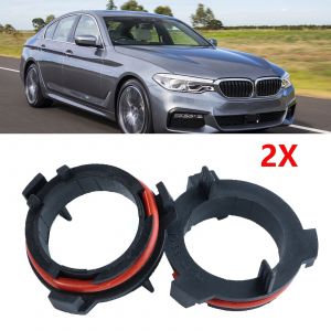 2 adaptateur d'ampoule pour BMW s&eacute;rie 5 E39 F10 F11 F07 F85 G30 G31 G38 H7, Base de phare LED de