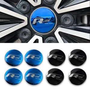Autocollant pour capuchon de moyeu central de roue de voiture, 4 pièces, accessoires pour Volkswagen