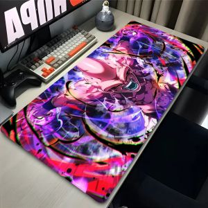 Tapis de souris de jeu noir violet, pour PC, dessin anim&eacute; japonais Dragon, pour clavier, armoire de