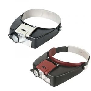 Loupe binoculaire montée sur la tête avec lumière LED, loupe portable pour lire des livres et