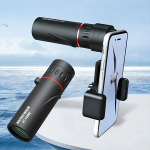 Télescope monoculaire portable avec support, mini télescope pour téléphone portable, extérieur,