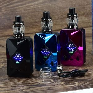 Vape 100W boîte Mod Vape Kit m6 mod kit 4ml Vaper atomiseur 2600mah batterie Cigarette électronique