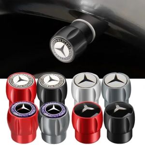 Bouchons de Valve de pneu de roue de voiture, 4 pièces, couvercle de tige d'air, accessoires pour