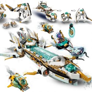 Blocs de construction de la série Ninja, bateau sous-marin Hydro Bounty, destin Bounty, cadeau de