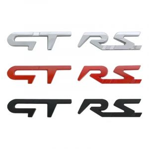 Autocollant 3D en métal GT RS Sport, emblème de coffre arrière de voiture, pour Renault Logan Clio