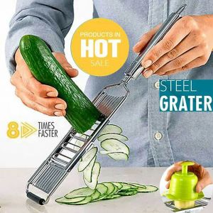 Broyeur coupe râpe en acier inoxydable, trancheur de légumes manuel Portable, râpe facile à