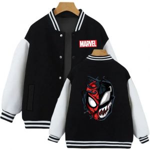 Uniforme de baseball SpidSuffolk Venom pour enfants, sweat &agrave; capuche pour gar&ccedil;ons, manteau