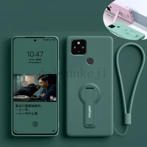 Coque en silicone liquide pour Google Pixel 5 4 3 Pixel 5A 4A 3A XL 4G 5G coque de téléphone souple