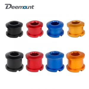 Boulons de pédalier de vélo, 5 pièces, 6.5/8.5mm, simple, Double chaîne, vis, écrou extérieur Dia.