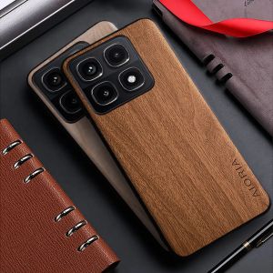 Coque pour Xiaomi 14T Pro 13T 13 Pro 14 Pro Ultra 5G funda coque arrière motif bois de bambou pour