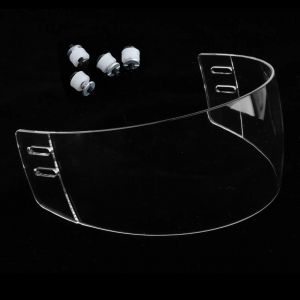 Visière de Hockey sur glace transparente de remplacement, pratique, professionnelle, pour femmes et
