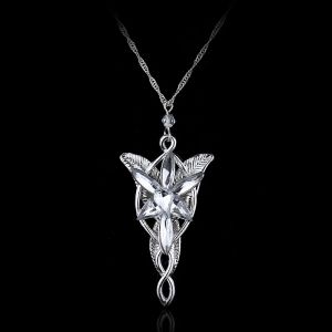 Seigneur anneaux Arwen Evenstar collier les elfes princesse mode cristal cubique zircone pierre