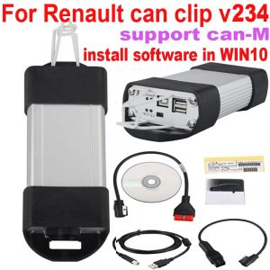 2024 CAN Clip V234 pour v&eacute;hicules de Diagnostic Renault OBD2, Support de programmation, syst&egrave;me