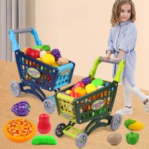 Chariot de courses pour enfants, jouet pour enfants, jeu de cuisine, jeu de simulation, jouet