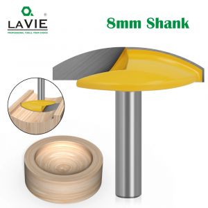 LAVIE &ndash; petit bol &agrave; tige de 8mm, couteau &agrave; fond plat, fraise pour le bois, couteau &agrave; porte de 1-3/4