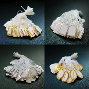 100 pi&egrave;ces/lot &eacute;tiquette de prix de bijoux avec ficelle de coton &eacute;tiquette de prix de marchandise