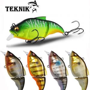 71mm brochet truite bar Pesca app&acirc;t dur Vibration-X Vatalion Glidebait Balam articul&eacute; nageurs